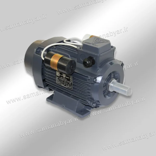 الکتروموتور تکفاز دو خازن(کلاچ دار) CRS موتوژن 1500دور 1/1KW - 1/5HP